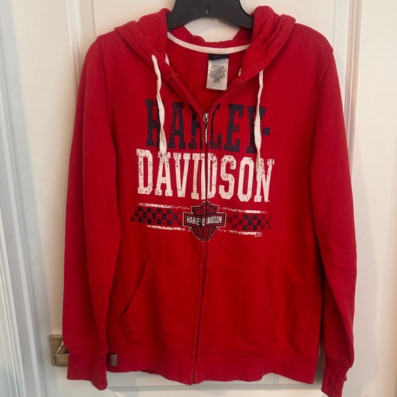 Harley-Davidson Other - Harley-Davidson Red Hoodie Jacket